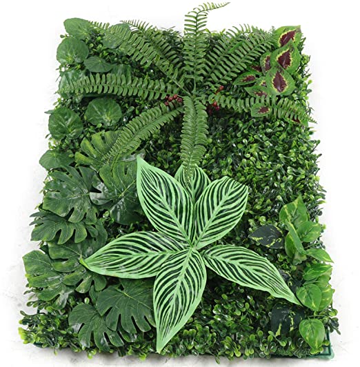 Photo 1 of 6pcs 23.62"x15.75"x1.57" Artificial Mat Greenery Panels Topiary Hedge Plant, Privacy Hedge Screen Suitable for Outdoor Garden Backyard Fence Fence Privacy Screen and Indoor Wall Decor (Style-4)