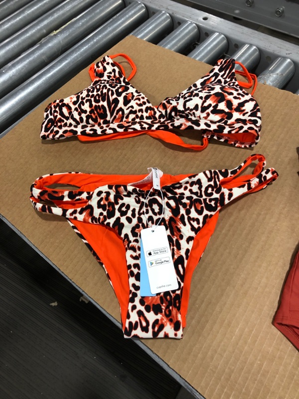 Photo 3 of 2-Pack CUPSHE Women's Two-Piece Bathing Suits, Medium.