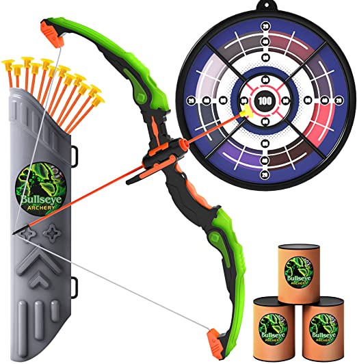 Photo 1 of Kidozo Bow and Arrow for Kids 8-12, Boys, Girls, Younger and Older Love Our Kids Bow & Arrow Toy. Kids Archery Set and Outdoor Hunting Game, Includes Quiver, 3 Foam Targets and 12 Suction Cup Arrows.
