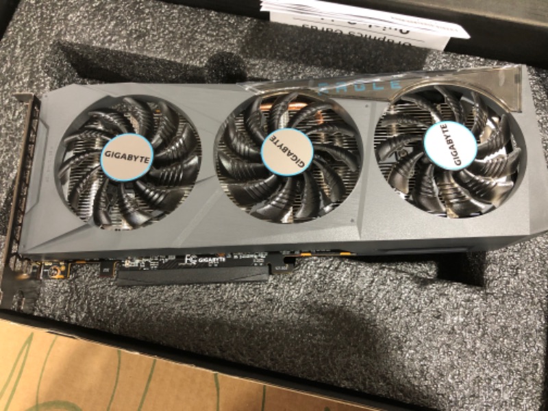 Photo 2 of GIGABYTE Radeon RX 6600 Eagle 8G Graphics Card, WINDFORCE 3X Cooling System, 8GB 128-bit GDDR6, GV-R66EAGLE-8GD