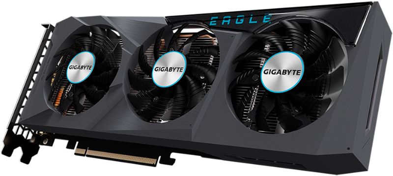 Photo 1 of GIGABYTE Radeon RX 6600 Eagle 8G Graphics Card, WINDFORCE 3X Cooling System, 8GB 128-bit GDDR6, GV-R66EAGLE-8GD