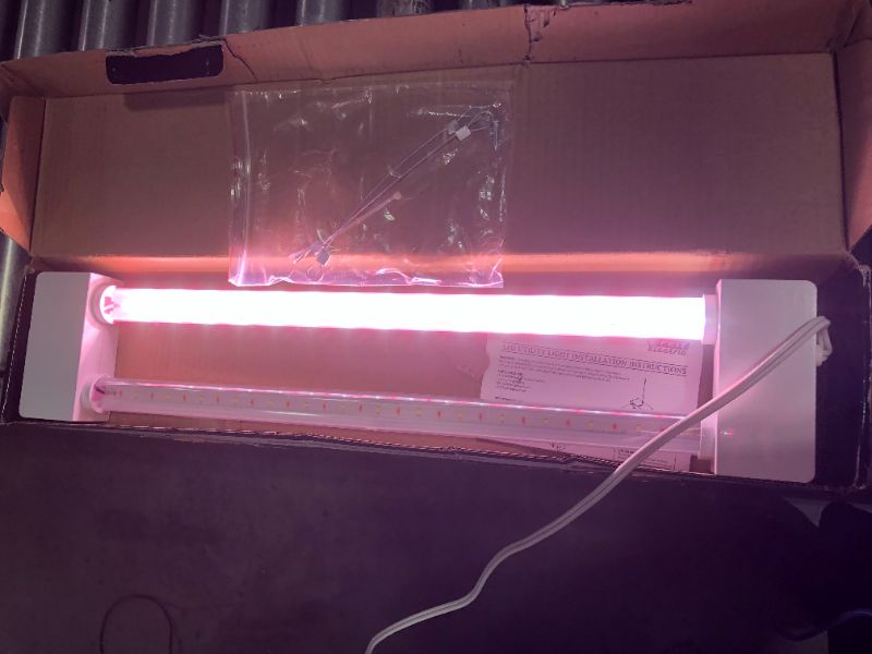 Photo 4 of 2 ft. 2-Light 19-Watt Full Spectrum LED Non-Dimmable Indoor Linkable Plant Grow White Light Fixture, Daylight