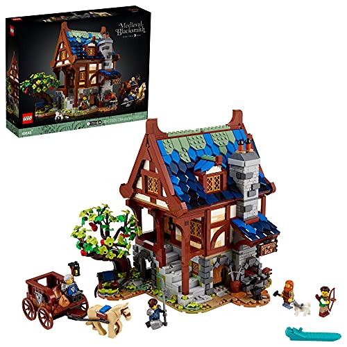 Photo 1 of LEGO Ideas Medieval Blacksmith 21325 Building Kit; Impressive Build-and-Display Model for Adults