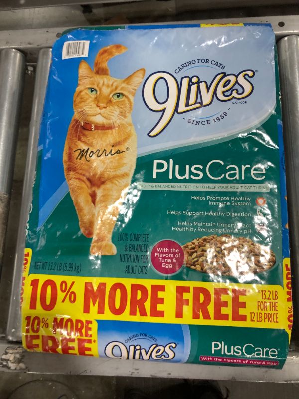 Photo 2 of 9Lives Plus Care Dry Cat Food Bonus Bag, 13.2-Pound BB 05 17 2022