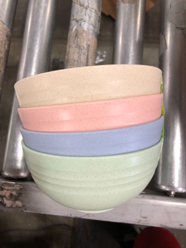 Photo 1 of 4 pastel Colored Plastic Bowls Multi Colored