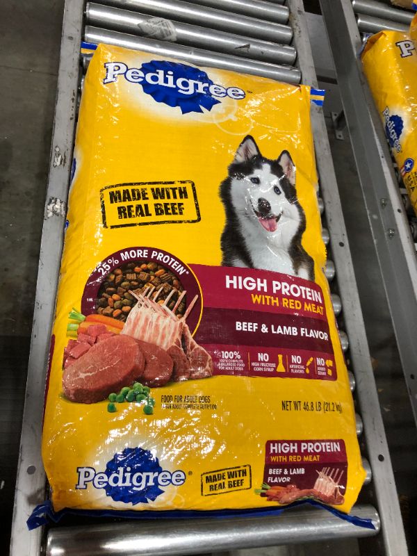 Photo 2 of Pedigree High Protein Beef & Lamb Flavor Adult Complete & Balanced Dry Dog Food - 46.8lbs