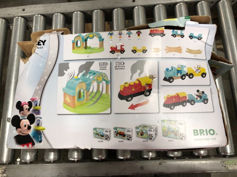 Photo 3 of BRIO 32292 Disney Mickey's Deluxe Wooden Railway Set | Wooden Toy Train Set for Kids Age 3 and up