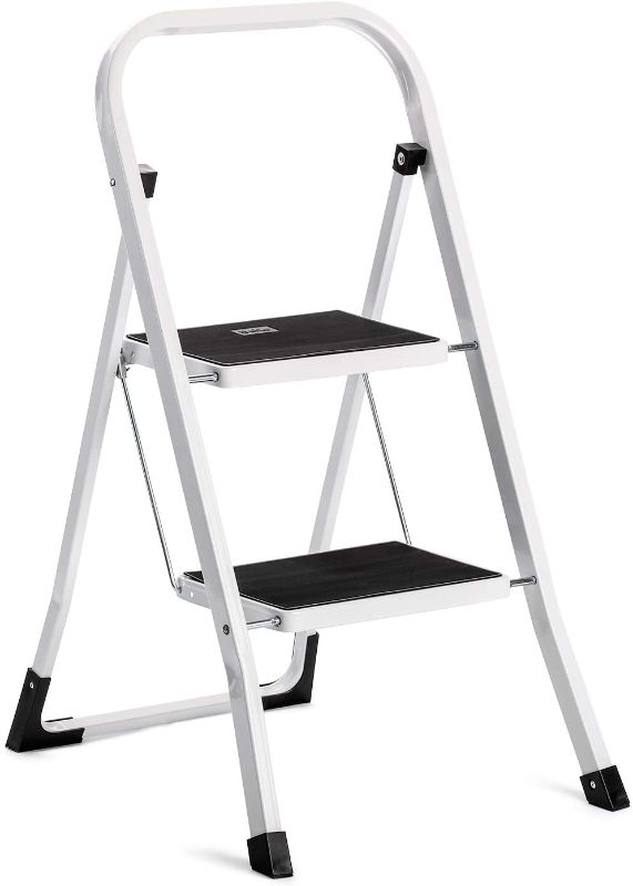 Photo 1 of ACKO 2 Step Stool Folding Step Ladder for Adults with Handgrip and Anti-Slip Wide Pedal,Lightweight Compact