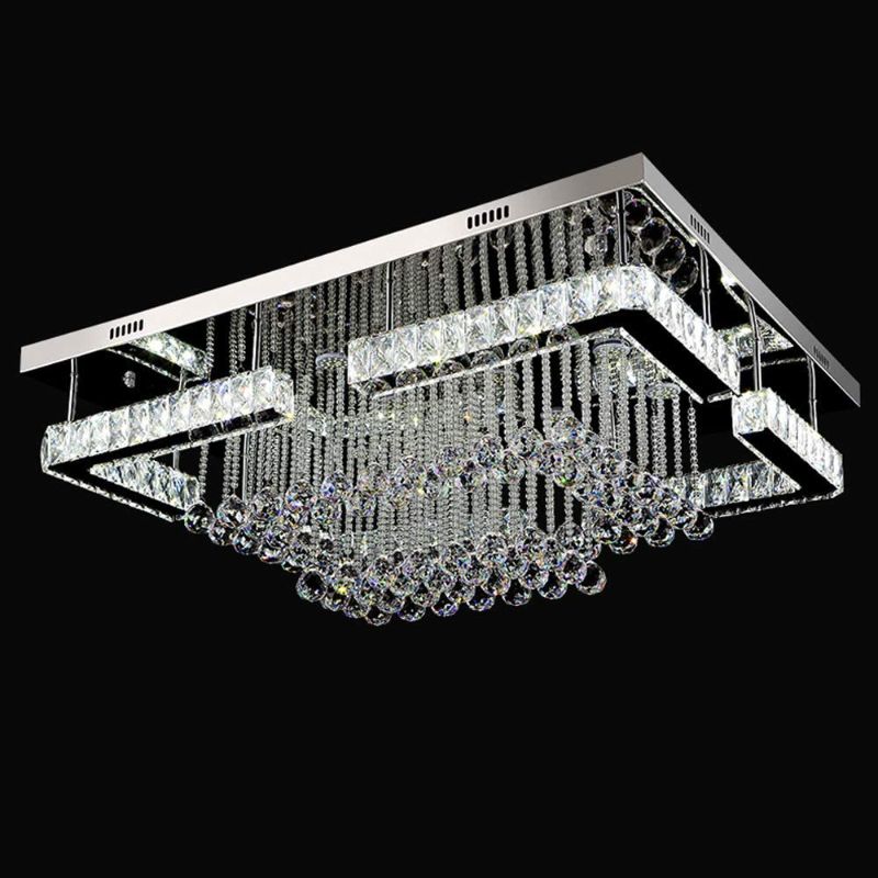 Photo 1 of Clear Crystal Ceiling Light Chandelier
