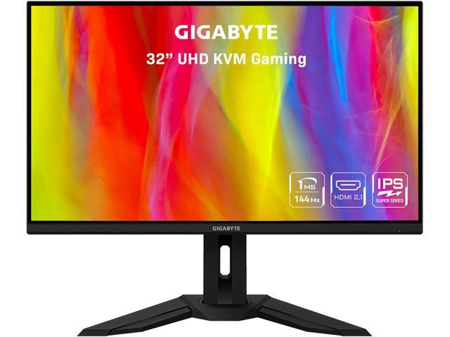 Photo 1 of GIGABYTE - 32" LCD 4K AdaptiveSync SS IPS Monitor with HDR (HDMI, DisplayPort, USB) - Black