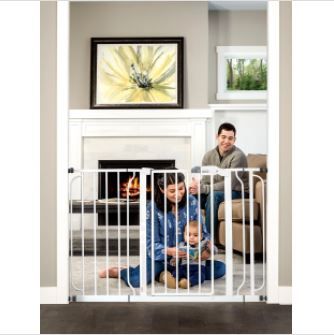 Photo 1 of Regalo Easy Step 49-Inch Extra Wide Baby Gate, Includes 4-Inch and 12-Inch Extension Kit, 4 Pack of Pressure Mount Kit and 4 Pack of Wall Mount Kit