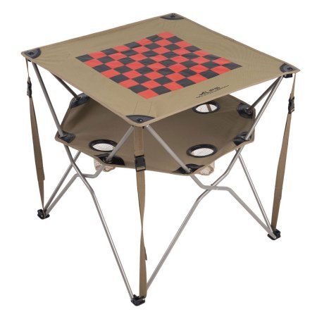 Photo 1 of ALPS Mountaineering Eclipse Table with Checker Board Top Khaki