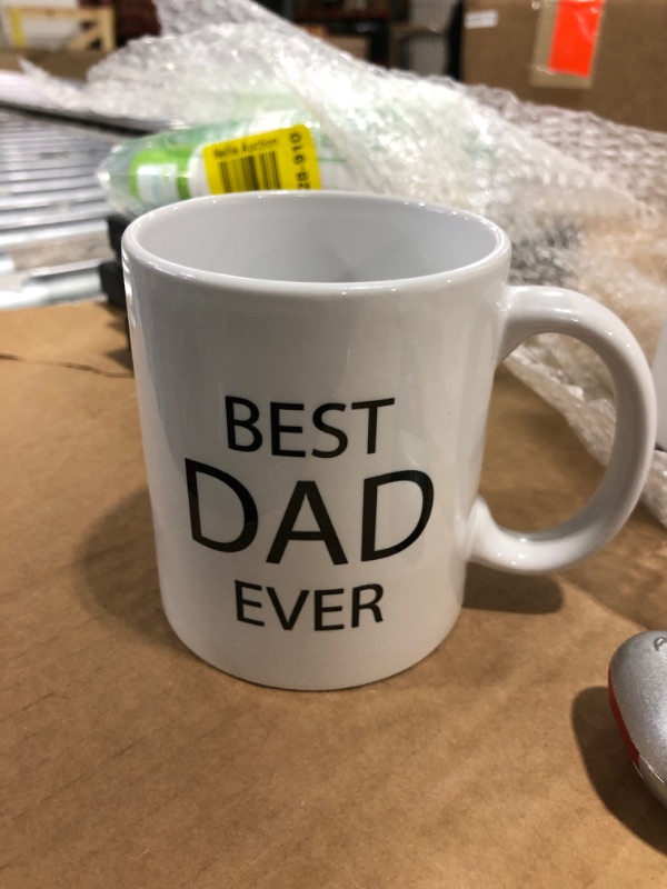 Photo 2 of Best Dad Ever 11-Ounce White Sublimation Premium Ceramic Coffee Mug with Gift Box
