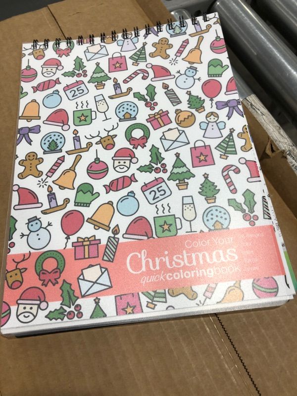 Photo 2 of Adult Christmas Coloring Book (Top Bound)
