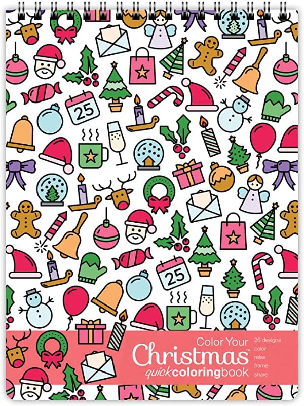 Photo 1 of Adult Christmas Coloring Book (Top Bound)
