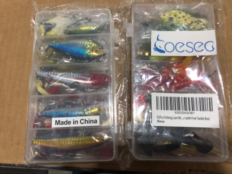 Photo 2 of 65pcs Fishing Lures Kit Set (2-PACK)!!!!