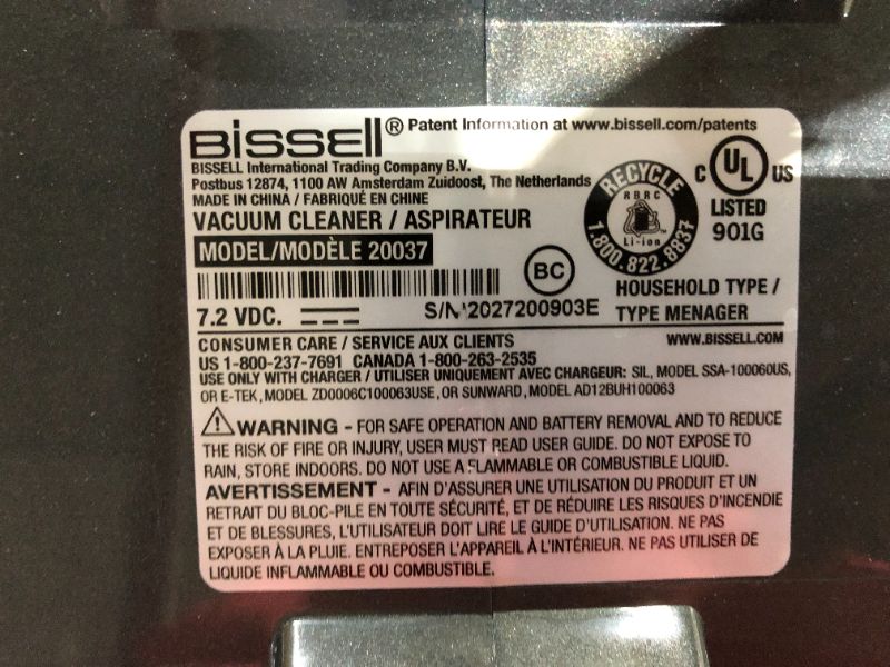 Photo 3 of Bissell, 20037 Pet Stain Eraser Cordless Portable Carpet Cleaner, 2019 Version