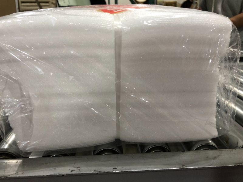 Photo 2 of 100-Pack 12" x 12" Foam Wrap Sheets Cushioning Foam, Moving and Packing Supplies, Fragile Stickers Included