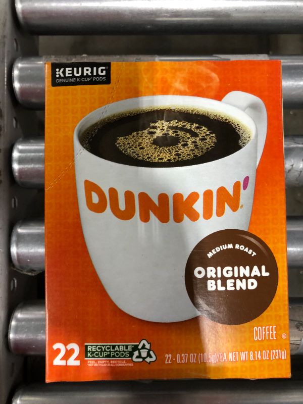 Photo 3 of Dunkin' Original Blend, Medium Roast, Keurig K-Cup Pods - 22ct
BB 04 23 2022