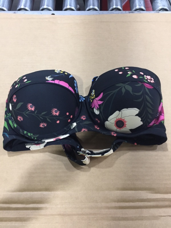 Photo 2 of Annabelle Floral Moulded Cup Plus Size Bikini Top 1X
