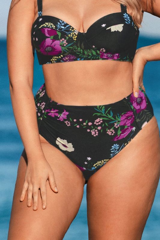 Photo 1 of Annabelle Floral Plus Size Bikini Bottom 0X
