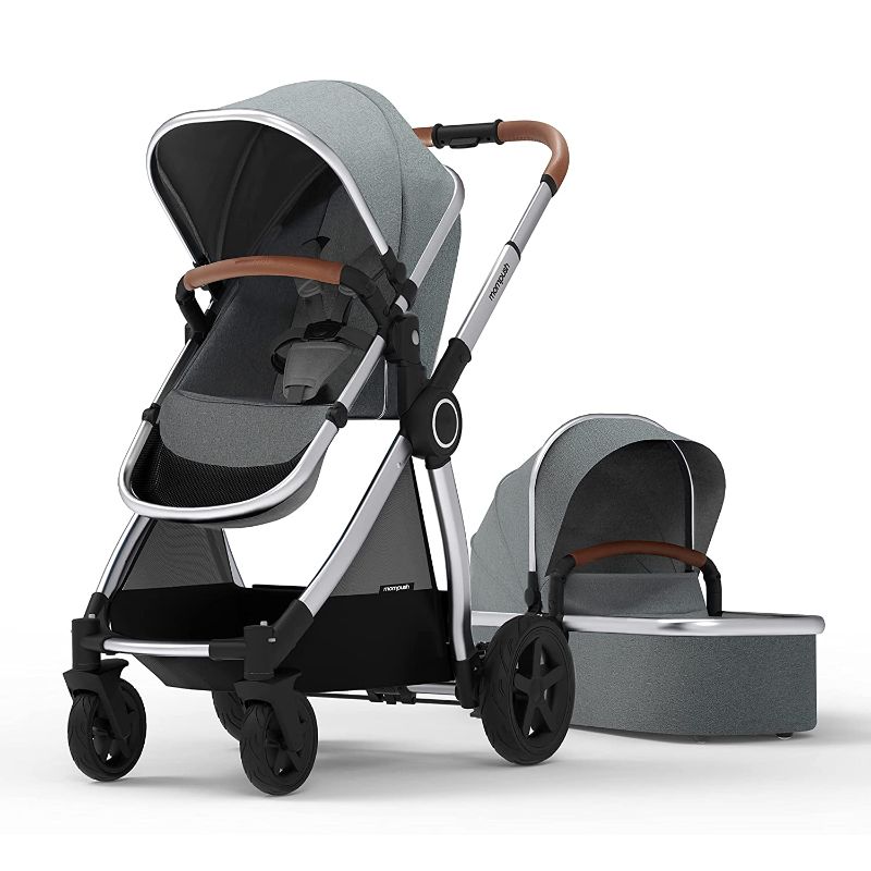 Photo 1 of Mompush Ultimate2 Baby Stroller with Removable Bassinet - Full-Size Baby Strollers for Comfortable Outings with Baby - Toddler Stroller with Reversible Stroller Seat - Smooth Glide Bassinet Stroller
 Model P689+CAC04