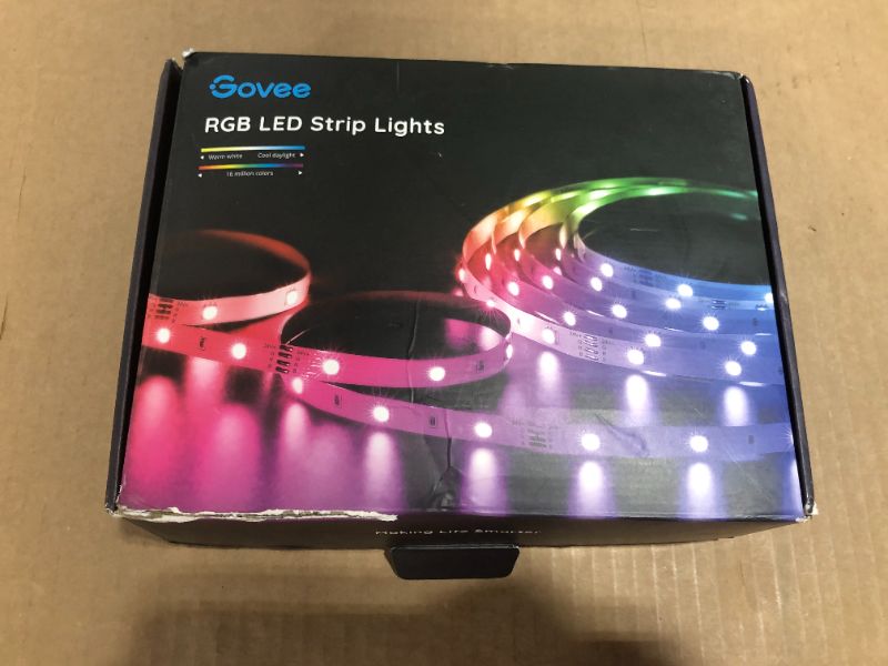 Photo 2 of Govee Bluetooth LED Strip Lights, 65.6ft RGB LED Light Strip, App and Remote Control Color Changing Lights with 64 Scene Modes and Music Sync for Bedroom, Room, Kitchen, Party (2 Rolls of 32.8ft)