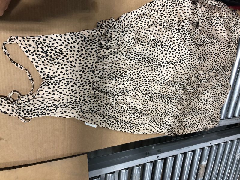 Photo 4 of Ayana Lace-Up Backless Maxi Slip Dress Size Medium