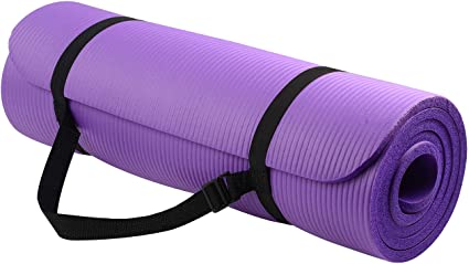 Photo 1 of BalanceFrom GoYoga All-Purpose 1/2-Inch Extra Thick High Density Anti-Tear Exercise Yoga Mat with Carrying Strap and Yoga Blocks