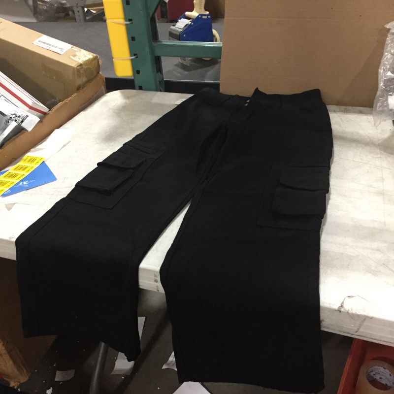 Photo 1 of Black medium cargo pant -- women's