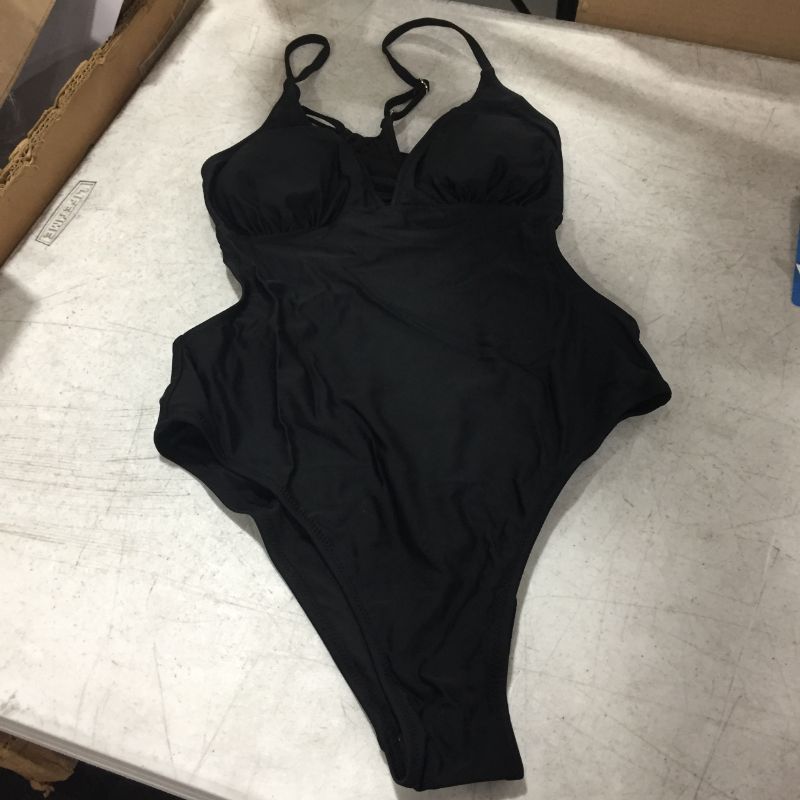 Photo 2 of Kasey Black Cutout Back One Piece Swimsuit - large
