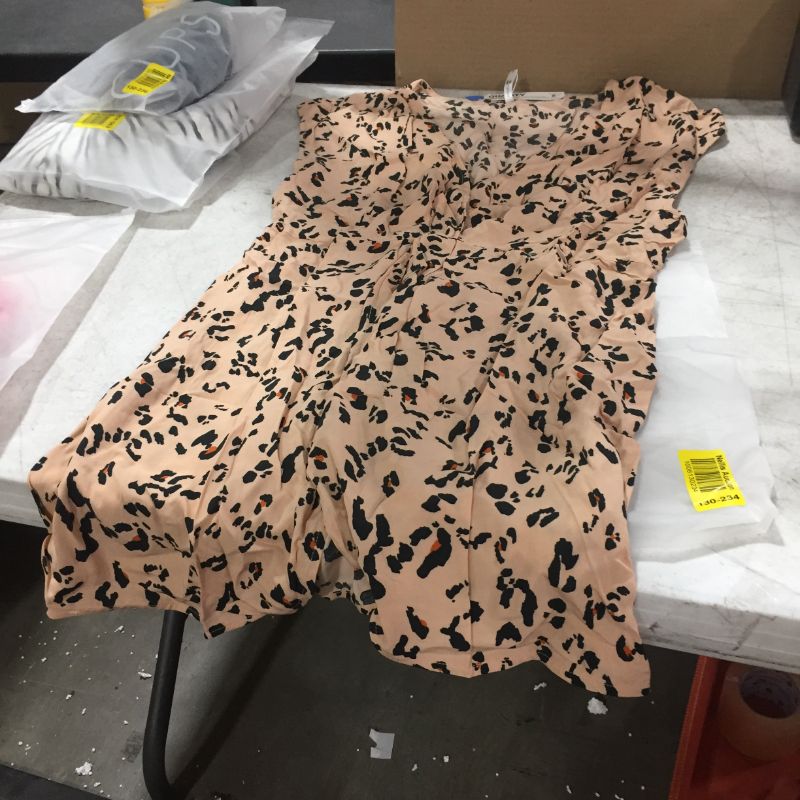 Photo 2 of Fallon Leopard V-Neck Sleeveless Dress
