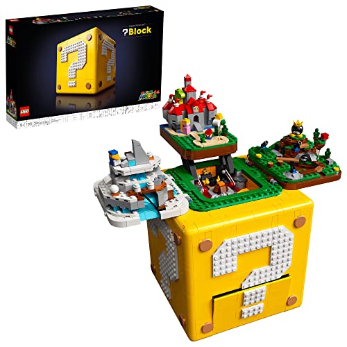 Photo 1 of LEGO Super Mario 64 Question Mark Block 71395 Building Kit; Collectible Gift for Display and Interactive Play with the Mario Figure from the 71360 Sta
