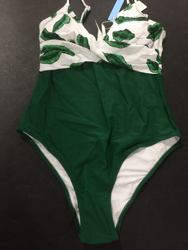 Photo 2 of Banana Leaf Twist-Front One Piece Swimsuit
MEDIUM