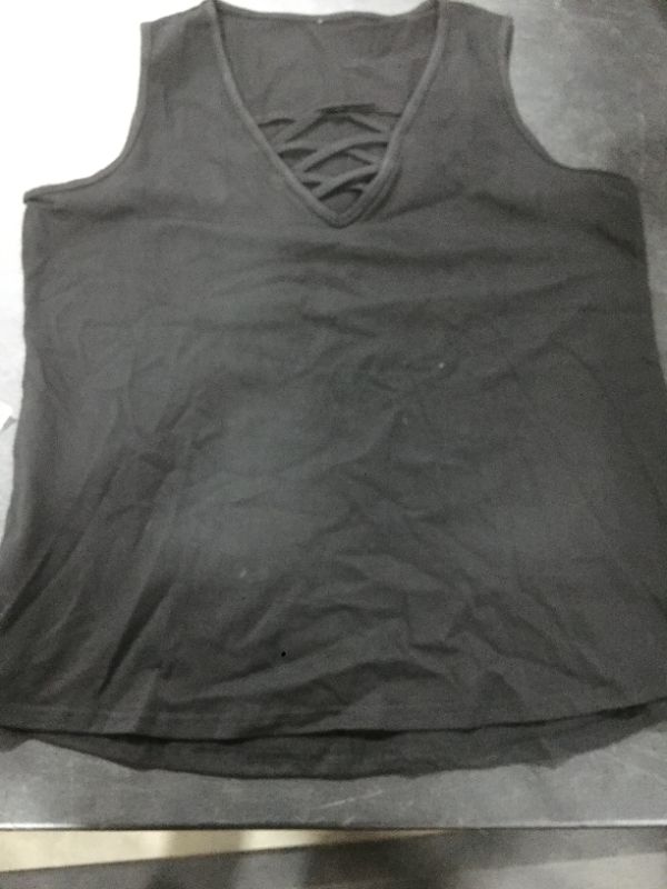 Photo 1 of GIRLS BLACK TANK TOP MEDIUM