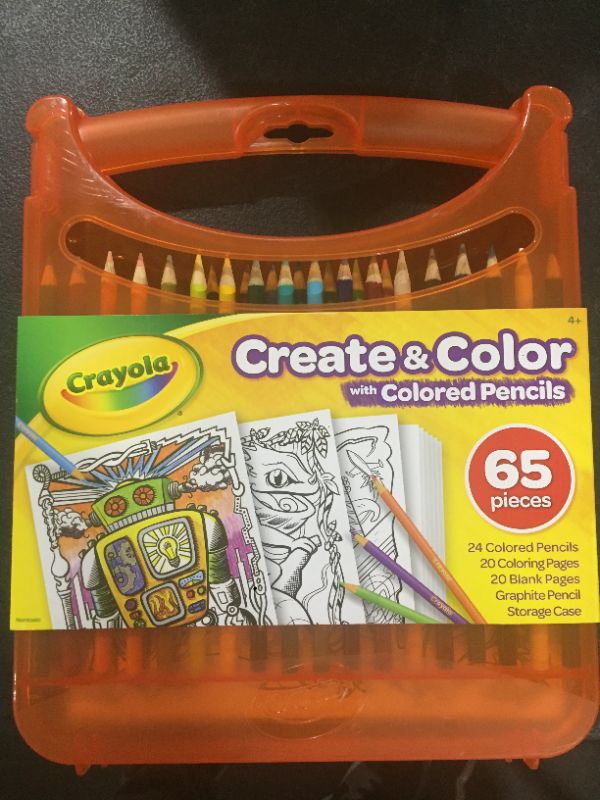 Photo 2 of Crayola Colored Pencils Coloring Art Case with Coloring Pages, Gift For Kids, Ages 4, 5, 6, 7, 8, Packaging May Vary
