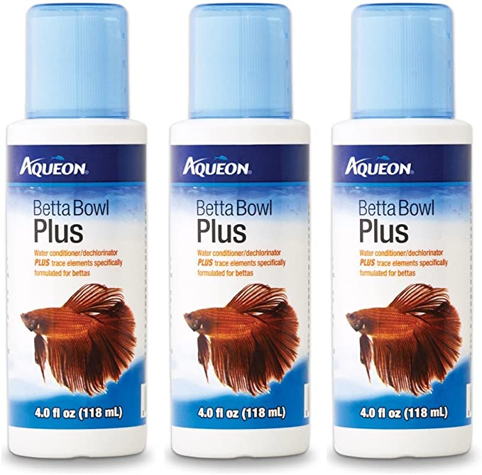 Photo 1 of Aqueon Betta Bowl Plus Water Conditioner & Dechlorinator [3-Pack]
