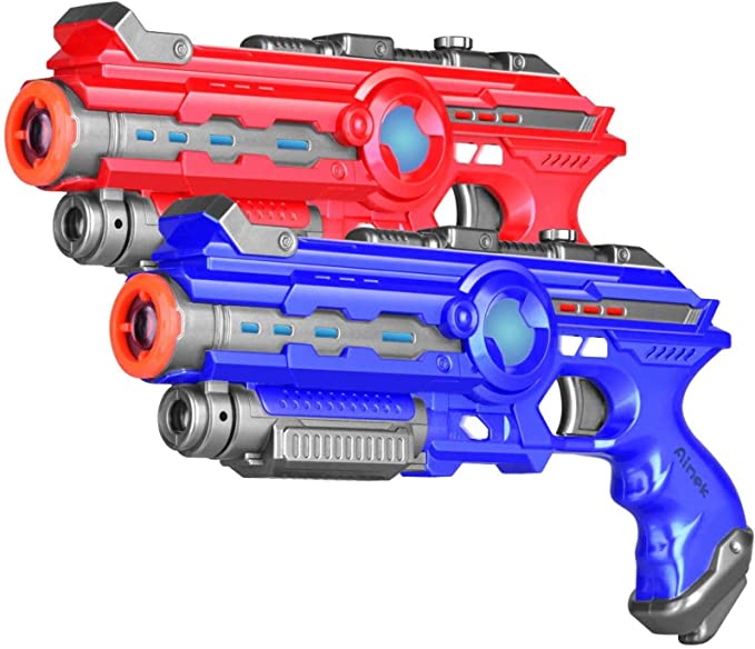 Photo 1 of Ainek Laser Tag Set of 2 Red / Blue - Adults & Kids Laser Tag Gun for Indoor Outdoor Battle Game - Toys Gifts for Teens Boys Girls
