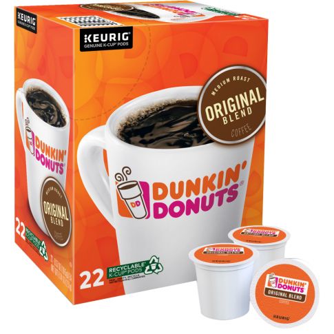 Photo 1 of (4 pack) Dunkin Donuts Single-Serve Coffee K-Cup, Original Blend, Carton Of 22