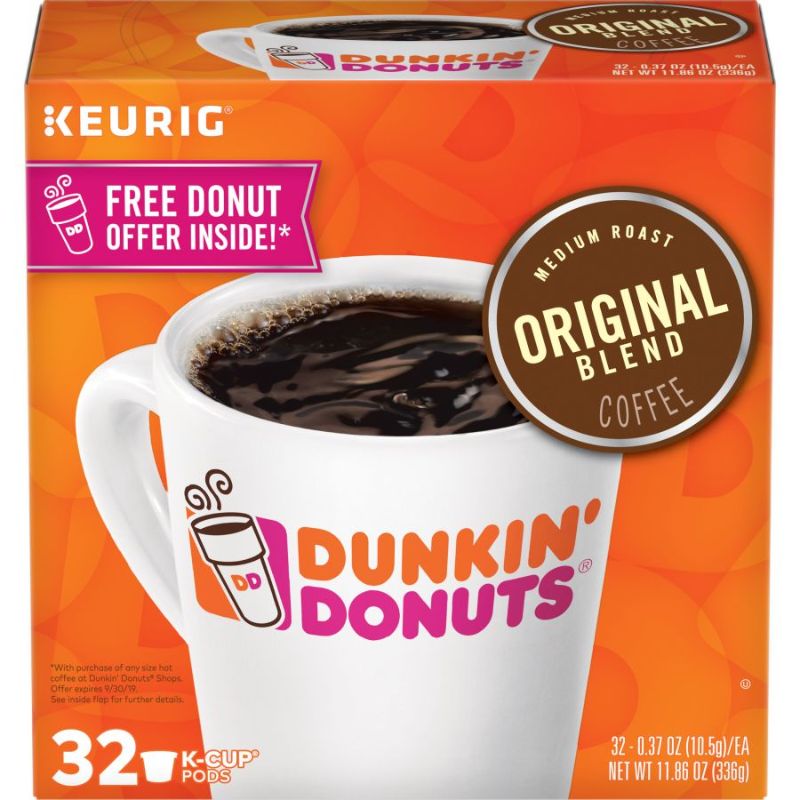 Photo 1 of (4 pack) Dunkin' Original Blend Medium Roast Coffee K-Cups, 32 CT
