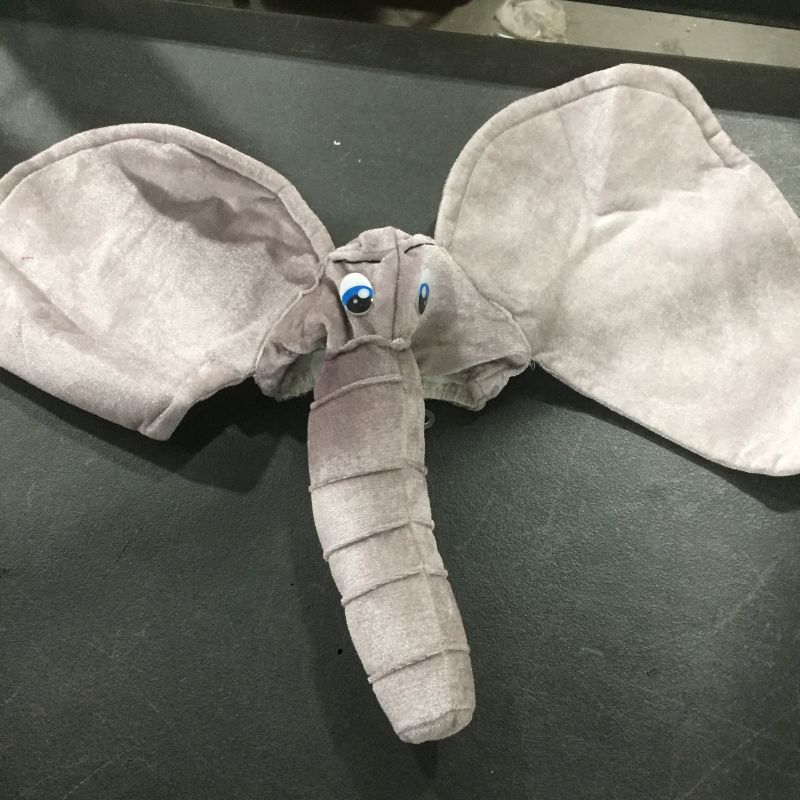 Photo 2 of Plush Elephant Hat HAPLUEL By Rhode Island Novelty---age 5 up
 5 up