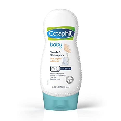 Photo 1 of Cetaphil Baby Wash & Shampoo with Organic Calendula |Tear Free | Paraben, Colorant and Mineral Oil Free | 7.8 Fl.