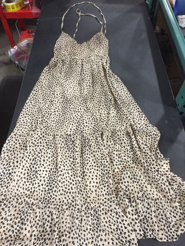 Photo 2 of Ayana Lace-Up Backless Maxi Slip Dress---- size m 