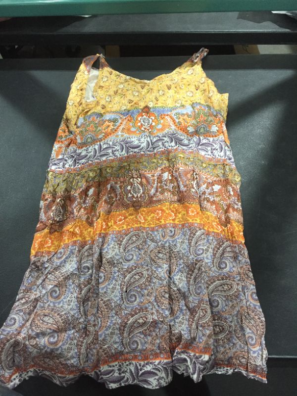 Photo 2 of CUPSHE - Women's drawstring dress with cashmere print - medium