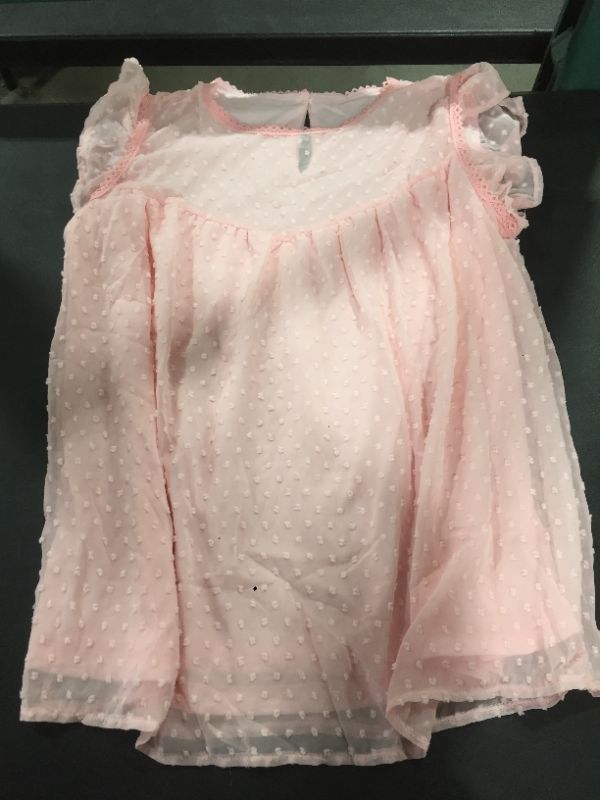 Photo 1 of women's pink flare blouse----size xl