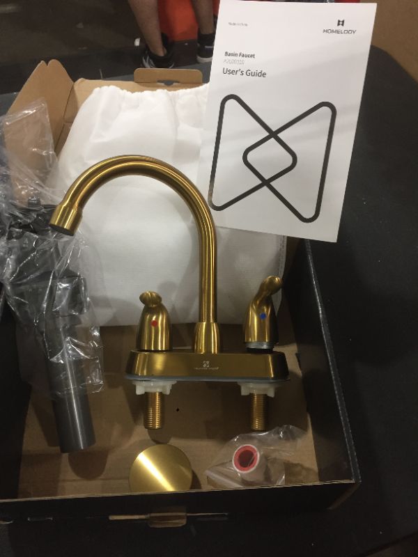 Photo 2 of A2L00010GBUS Centerset Bathroom Faucet with Drain Assembly
