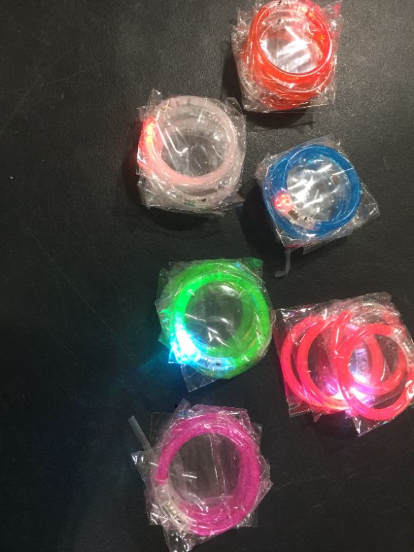 Photo 2 of light up bracelets, 24 pack