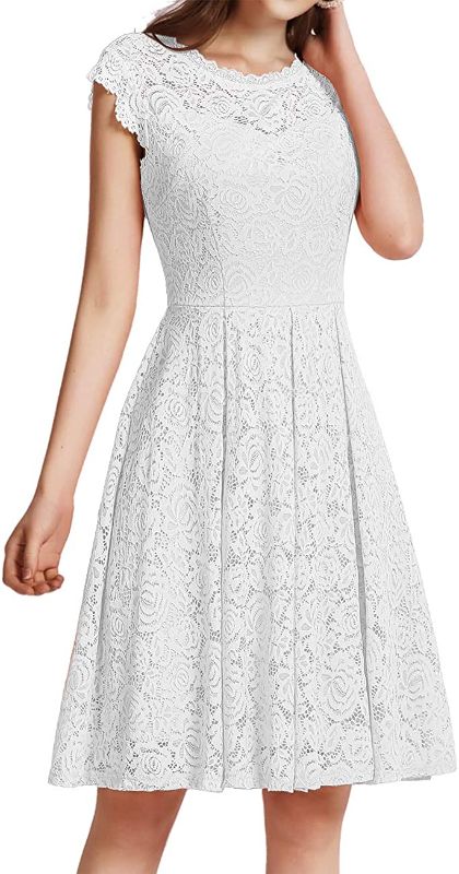 Photo 1 of Meetjen Women's Vintage Floral Lace Cocktail Dress Homecoming Prom Dress XS
