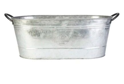 Photo 1 of 16" Oval Washtub Metal Planter
