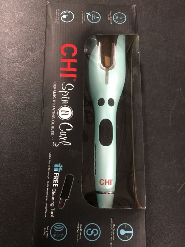 Photo 2 of CHI Spin N Curl Ceramic Rotating Curler - Mint (Limited Edition)
